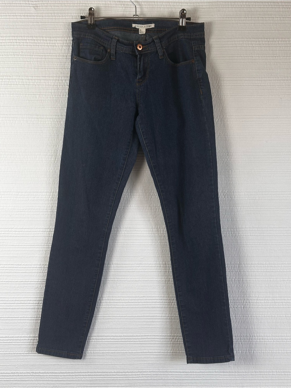 Forever 21 Denim Dark Wash Skinny Jeans Size 26 Y2K